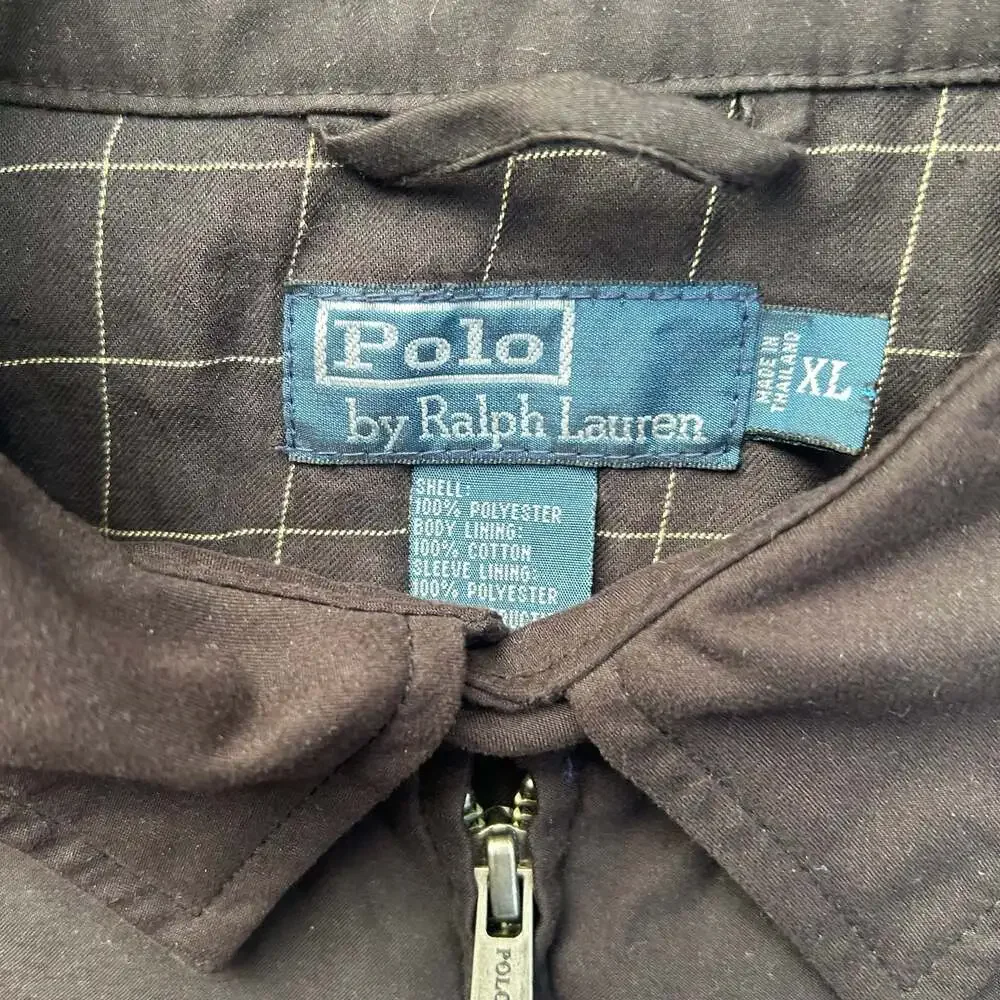 Vintage Polo Ralph Lauren Black Harrington Jacket